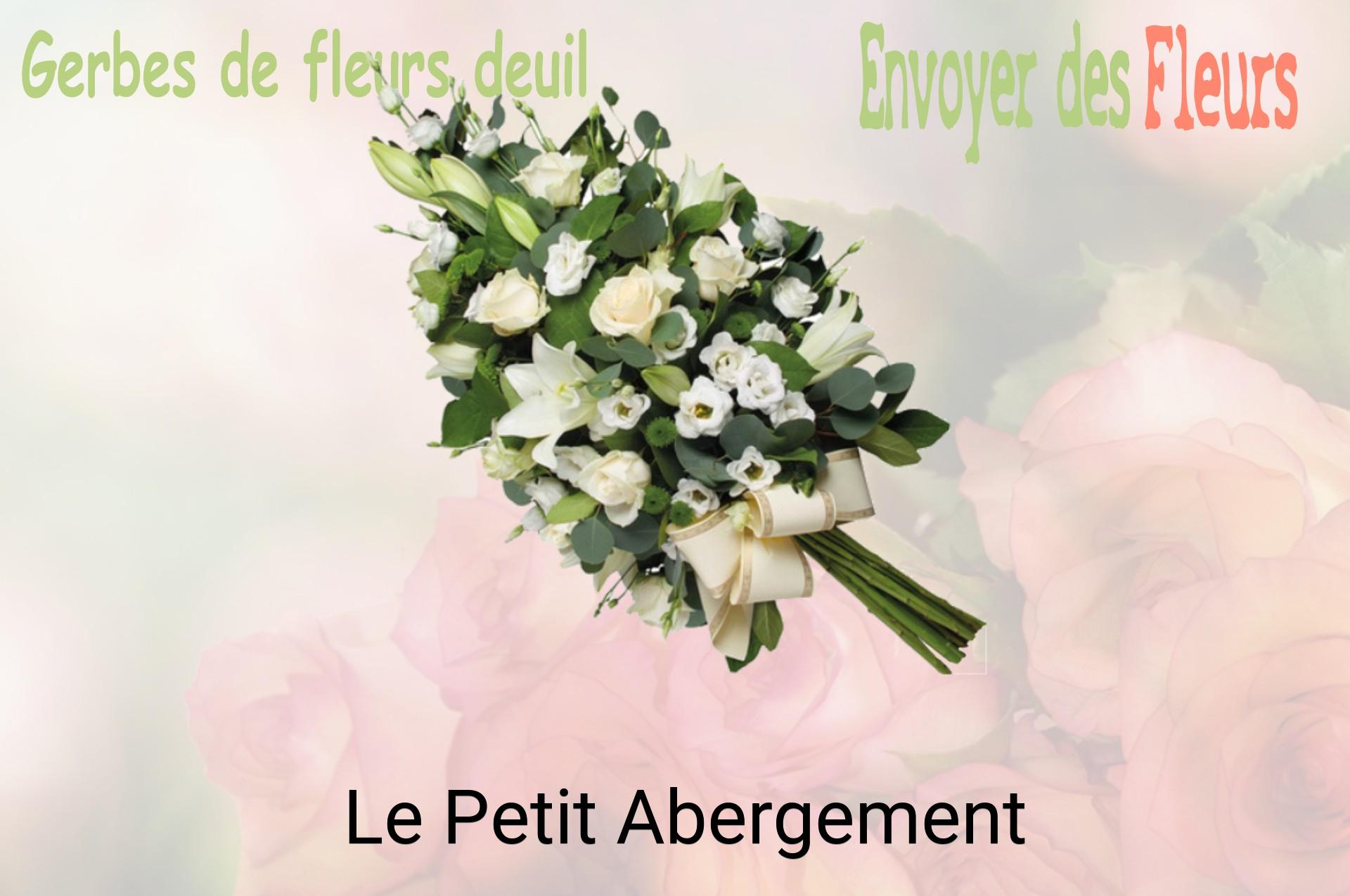 Gerbe de fleurs de deuil livrée à Le Petit-Abergement